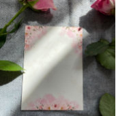 ロマンチックなピンクの花結婚式招待状 招待状