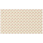 ロマンチックなピンクの英語のバラオン淡い色のイエロー テーブルクロス (正面(横))