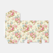 ロマンチックなピンクの英語のバラオン淡い色のイエロー フェイバーボックス (折り畳みなし)