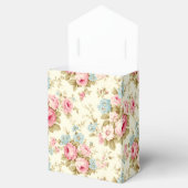 ロマンチックなピンクの英語のバラオン淡い色のイエロー フェイバーボックス (オープン)