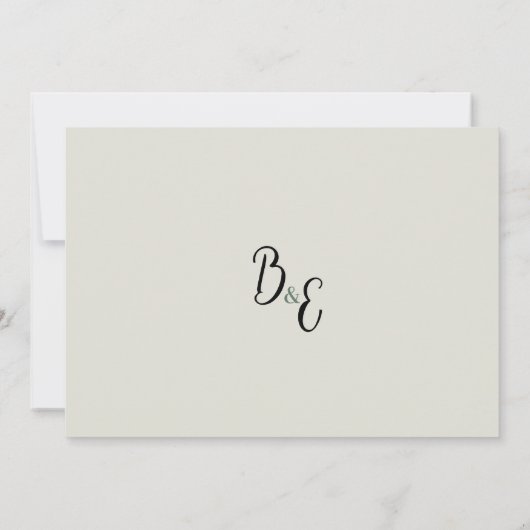 ロマンチックなピンクの赤い白いミントバラありがとう 招待状 (裏面)