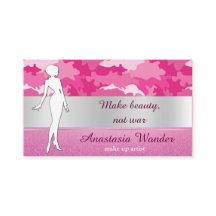 ロマンチックなピンクの迷彩柄がアーティストを作る