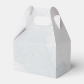 ロマンチックなピンクの青い花結婚の緑 フェイバーボックス (裏面サイド)