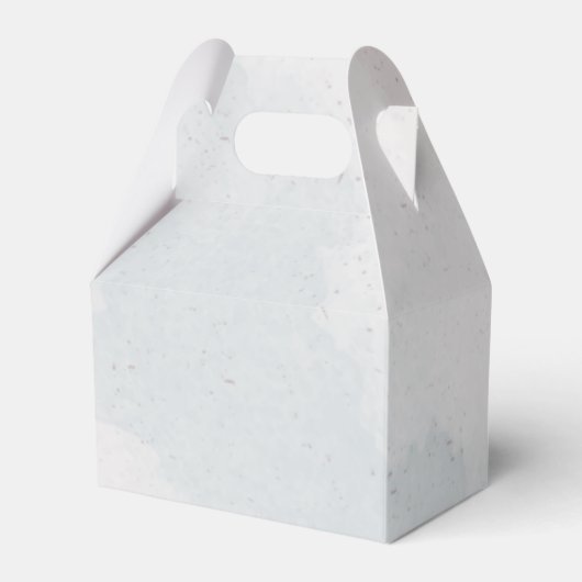 ロマンチックなピンクの青い花結婚の緑 フェイバーボックス (裏面サイド)