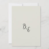 ロマンチックなピンクレッドホワイトミントフローラブライダルシャワー 招待状 (裏面)