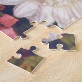 ロマンチックなピンクローゼフラワーブーケ ジグソーパズル (側面)