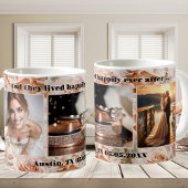 ロマンチックなピンク結婚のバラの写真マグカップ コーヒーマグカップ