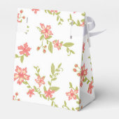 ロマンチックなピンク結婚の花 フェイバーボックス (裏面サイド)