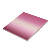 ロマンチックなピンク&かわいらしアイボリークリームグラデーシグラデーションョン タイル (側面)