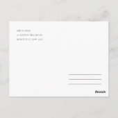 ロマンチックなピンク、紫、青のフローラありがとう ポストカード (裏面)