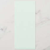 ロマンチックなピンク、紫、青のフローラメニューカード メニュー (裏面)