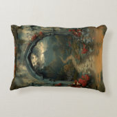 ロマンチックなファンタジーホラードラキュラズキャッスルゴシック アクセントクッション (裏面)