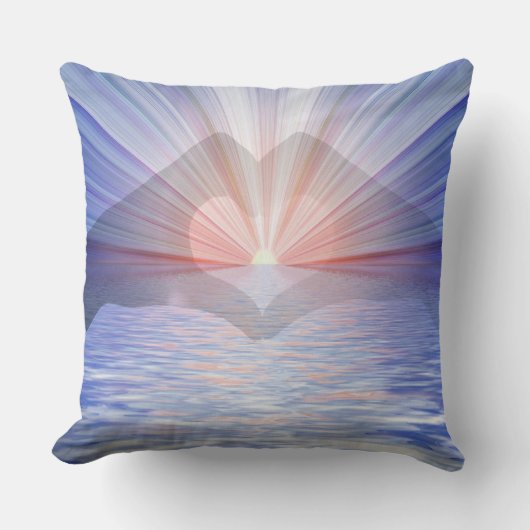 ロマンチックなファンタジーラブシルエット クッション (正面)