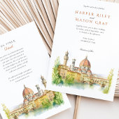 ロマンチックなフィレンツェItaly Water 結婚 color's 招待状