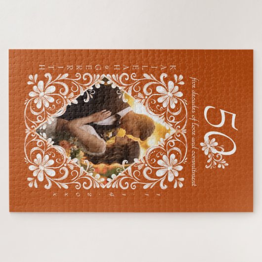 ロマンチックなフォトバーンオレンジ50周年記念パズル ジグソーパズル (横)