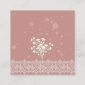 ロマンチックなフラッシュウェディング詳細封入カード エンクロージャーカード (裏面)