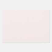 ロマンチックなフラッシュピンクのグリッター花柄ウェディング ラッピングペーパーシート (正面2)