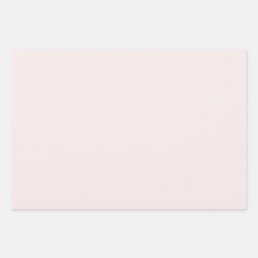 ロマンチックなフラッシュピンクのグリッター花柄ウェディング ラッピングペーパーシート (正面2)