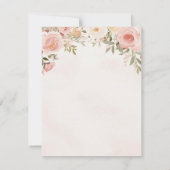 ロマンチックなフラワーのセーブ・ザ・デートカード セーブザデート (裏面)