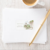 ロマンチックなフランス庭園シャトー ブライダルシャワー ラベル (インサイチュ)