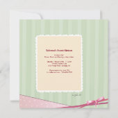 ロマンチックなフレームフォト招待状 招待状 (裏面)