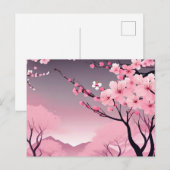ロマンチックなフローラさくらんぼブロッサム ポストカード (正面/裏面)