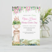 ロマンチックなフローラとUrn招待状 招待状 (スタンド正面)