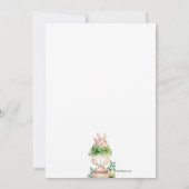 ロマンチックなフローラとUrn招待状 招待状 (裏面)