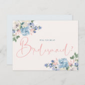 ロマンチックなフローラは私の花嫁カードになる インビテーションポストカード (正面/裏面)