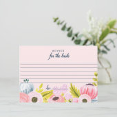 ロマンチックなフローラアドバイスのための花嫁カード アドバイスカード (スタンド正面)