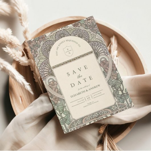 ロマンチックなフローラアーチ日付を結婚保存 セーブザデート