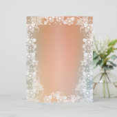 ロマンチックなフローラスクラップブック紙デザイン (スタンド正面)