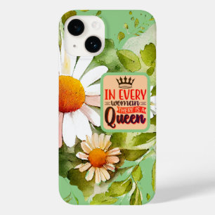 ロマンチックなフローラデイジーインすべての女性引用文 Case-Mate iPhone 14ケース