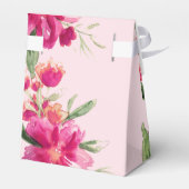 ロマンチックなフローラデザインブライダルシャワーお気に入りボックス フェイバーボックス (裏面サイド)