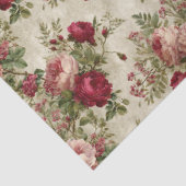 ロマンチックなフローラデザイン 薄葉紙 (詳細)