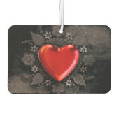 ロマンチックなフローラハートバレンタインラブ カーエアーフレッシュナー (裏面)