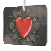 ロマンチックなフローラハートバレンタインラブ カーエアーフレッシュナー (左)