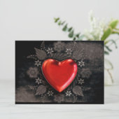 ロマンチックなフローラハートバレンタインラブ シーズンカード (スタンド正面)