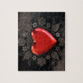 ロマンチックなフローラハートバレンタインラブ ジグソーパズル (縦)