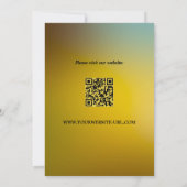 ロマンチックなフローラバタフライ日付カードを保存 セーブザデート (裏面)