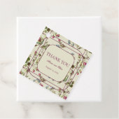 ロマンチックなフローラバラガーデンヴィンテージ結婚式 フェイバータグ (インサイチュ)