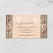 ロマンチックなフローラバラゴールデン装飾美学 名刺 (裏面)