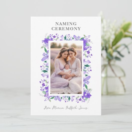 ロマンチックなフローラフレームパープルシェード2写真 プログラム (スタンド正面)