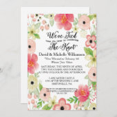 ロマンチックなフローラポスト結婚式の招待 招待状 (正面/裏面)