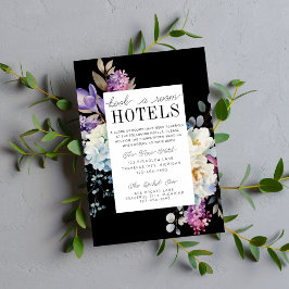 ロマンチックなフローラムーディ暗結婚い花の エンクロージャーカード