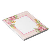 ロマンチックなフローラメモ帳 ノートパッド (アングル)