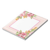 ロマンチックなフローラメモ帳 ノートパッド (回転)