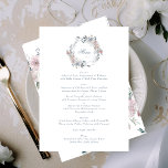 ロマンチックなフローラリースウォーターカラーモノグラム結婚ズ メニュー<br><div class="desc">このデザインはコレクションの一部である；あなたが一致するデザインや製品を見つける必要がある私とtouchを取得してくださもしい救済。また、別の色で利用可能</div>