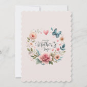 ロマンチックなフローラリースハッピーマザーズデイ (正面)