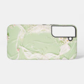 ロマンチックなフローラレース電話ケース SAMSUNG GALAXYケース (裏面横)